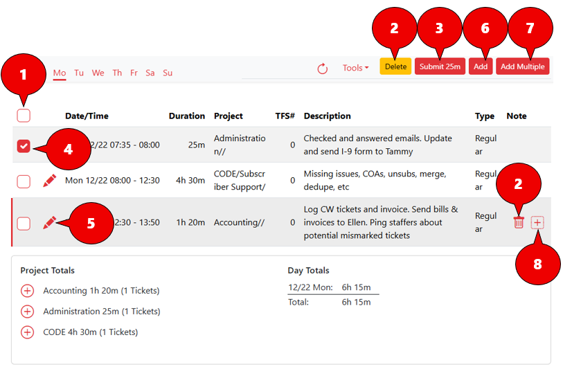 Manage Tickets